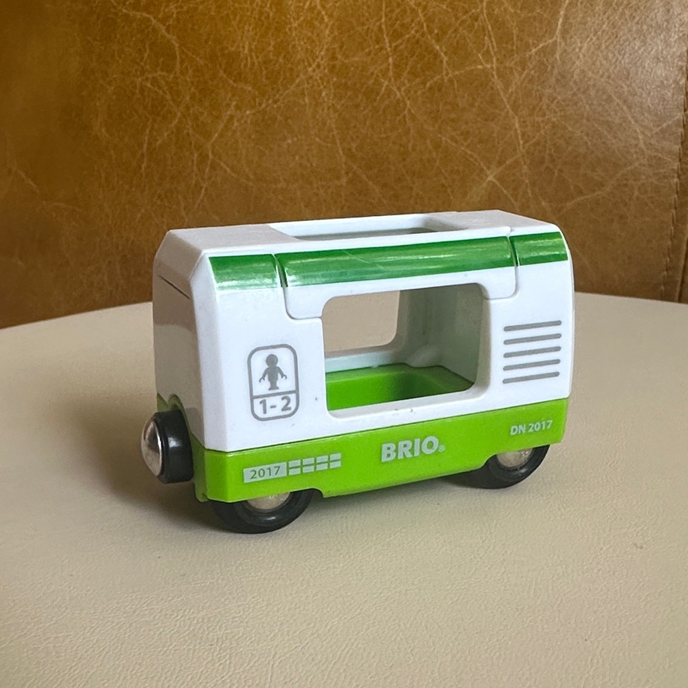 Green and White Brio Passenger Train Piece